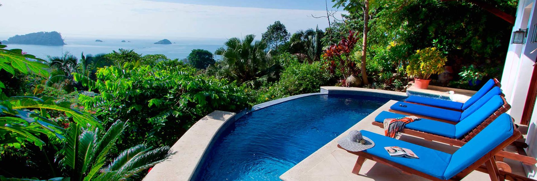Lounging in the sun by your stunning pool is heaven with a breathtaking view of rainforest and coastline.