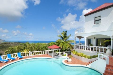 Deluxe St. Maarten vacation home for rent with ocean views