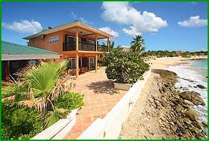 Luxury beachfront vacation villa on St. Maarten