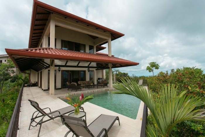 A simply stunning luxury vacation home sitting atop one of the hills in Manuel Antonio.
