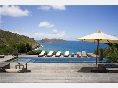 St. Barts luxury villa rental with infinity-edge pool and stunning ocean views