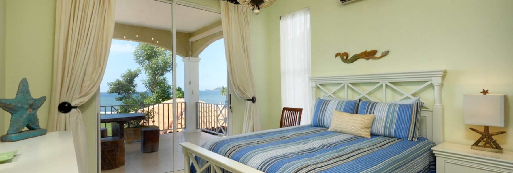 Right from this bedroom you have balcony access, the bedroom is also air conditioned if needed.