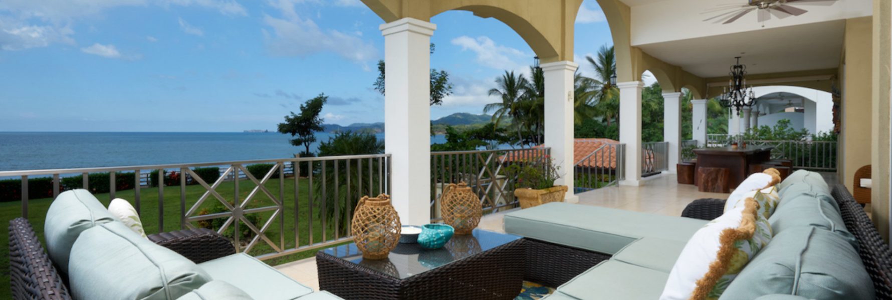 A beautiful beach front view, you can sit back and enjoy from the porch.