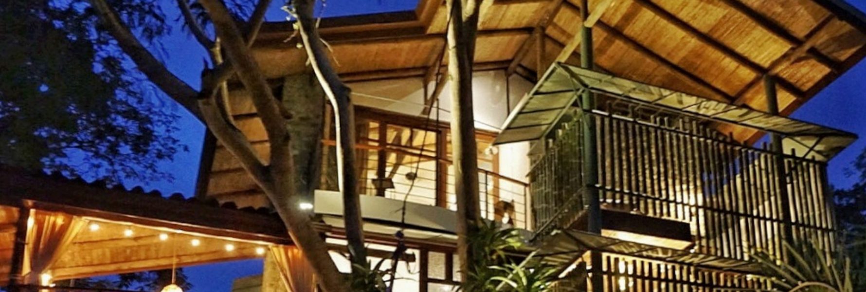 Enjoy the night time view of this stunning vacation rental.